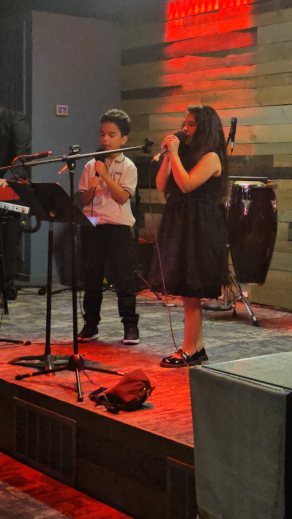 Women singing during worship