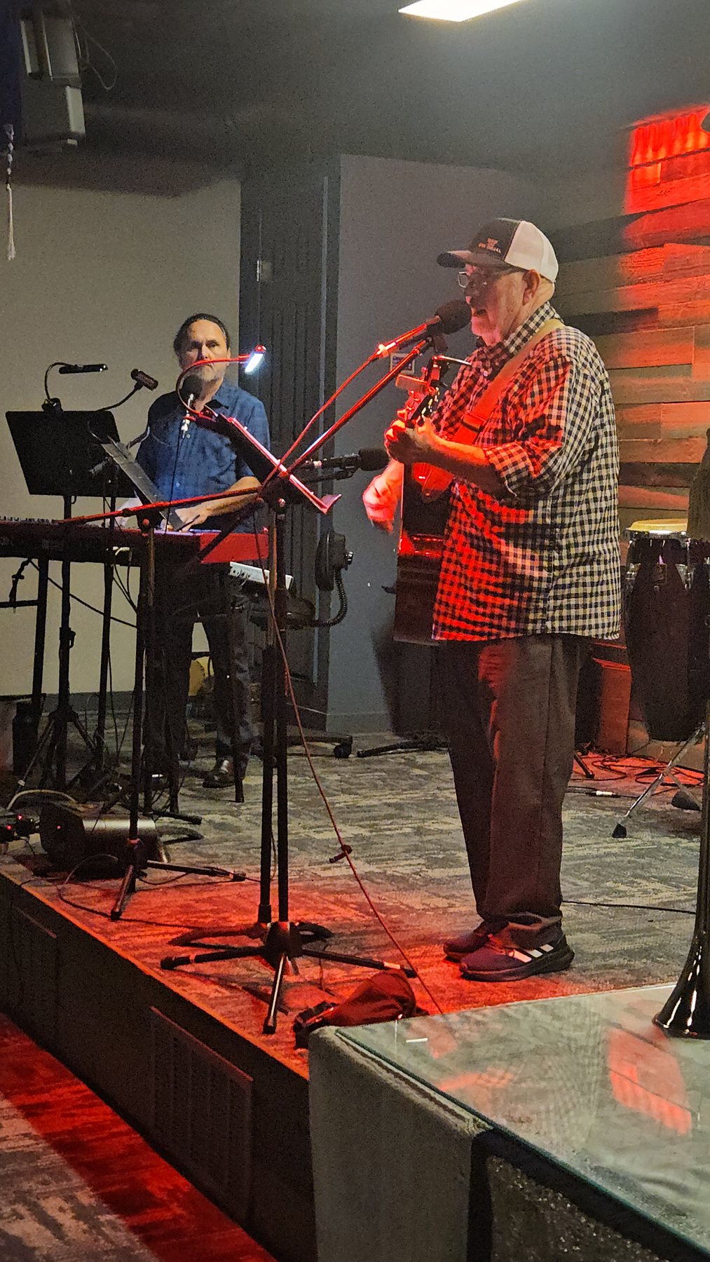 Musicians performing together