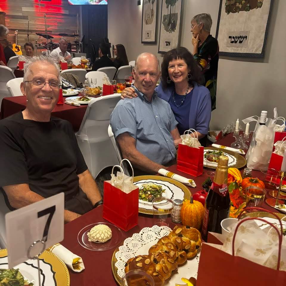 Guests enjoying the Rosh Hashanah meal