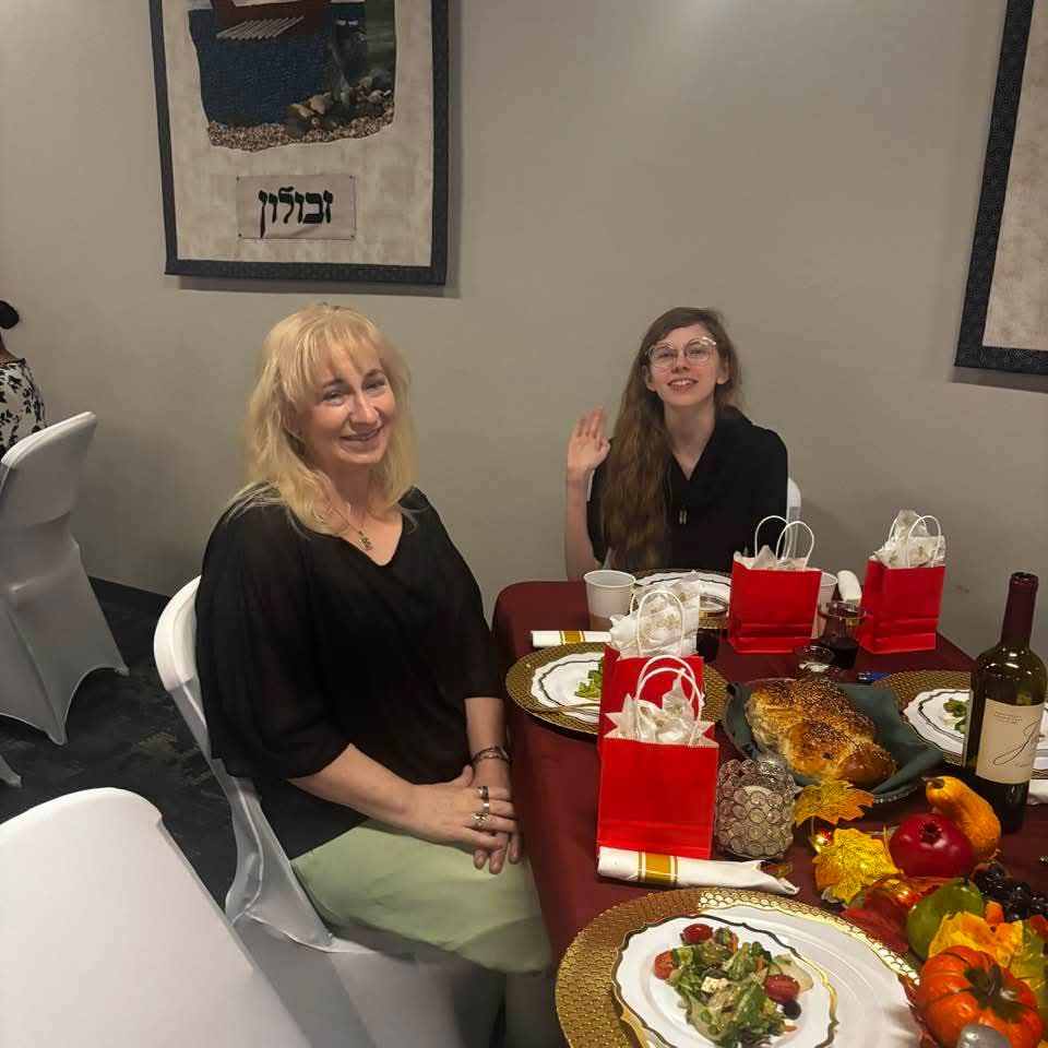 Friends visiting during the celebration