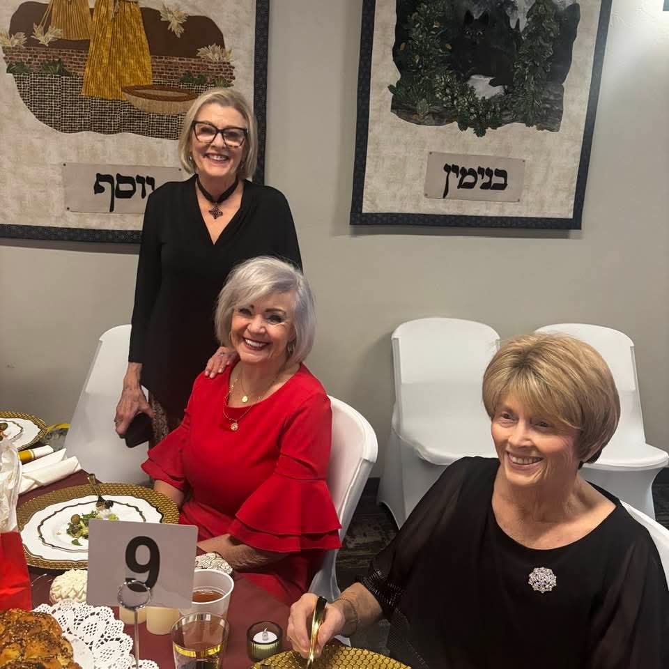 Guests seated together at the feast