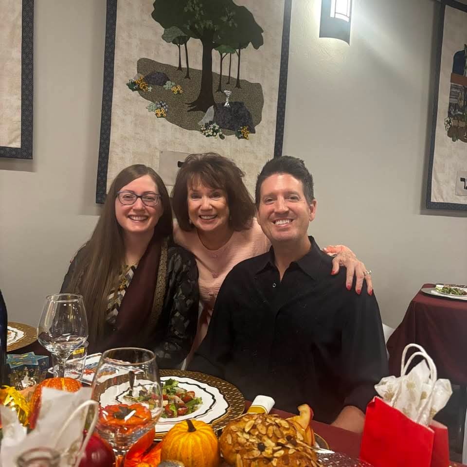 Friends gathered for the Rosh Hashanah meal